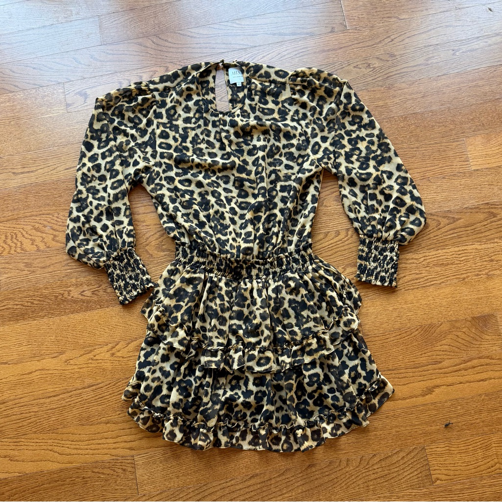 Worn Once Misa Leopard Print Dress